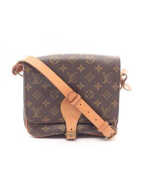 Louis Vuitton Shoulder Bag Cart Ciel MM Canvas Leather